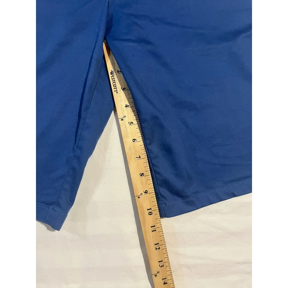 Banana Republic Emerson Shorts Mens 32 Blue Flat Front‎ Chino Straight Leg